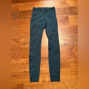 Lululemon Fast and Free Deep Green Leggings